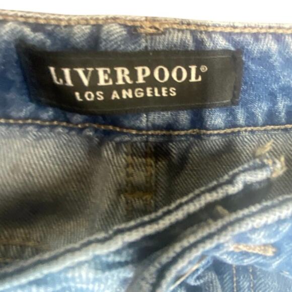 Liverpool Los Angeles Crop Straight Distressed Jeans Size 8/29 - Picture 4 of 8
